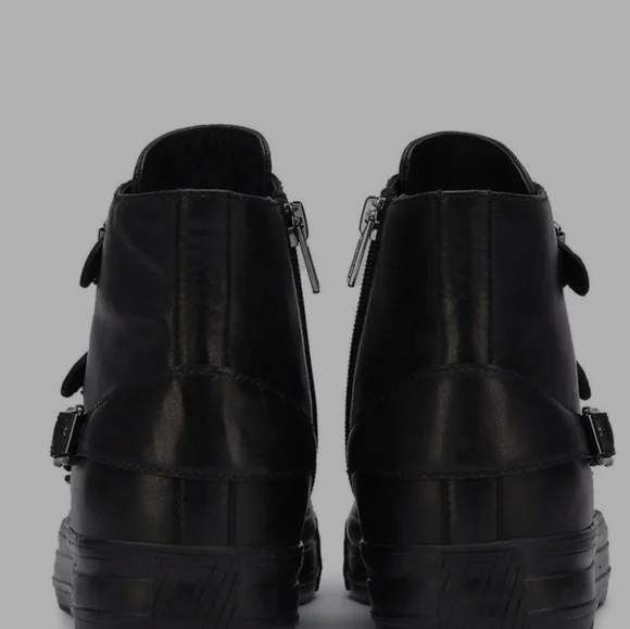 - ❤️Ash authentic women's leather black sneakers rare!!!NWT with black har… - Picture 9 of 12